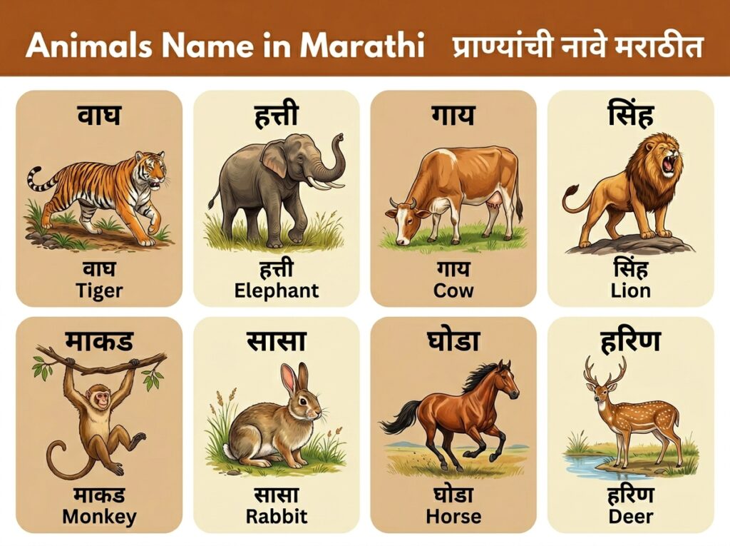 Animals Name in Marathi