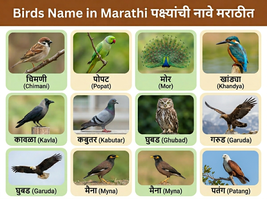 Birds Name in Marathi