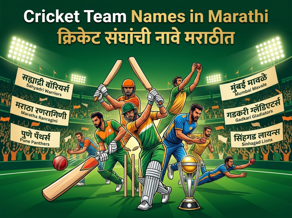 Cricket Team Names in Marathi