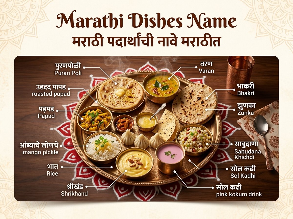 Dishes Name in Marathi