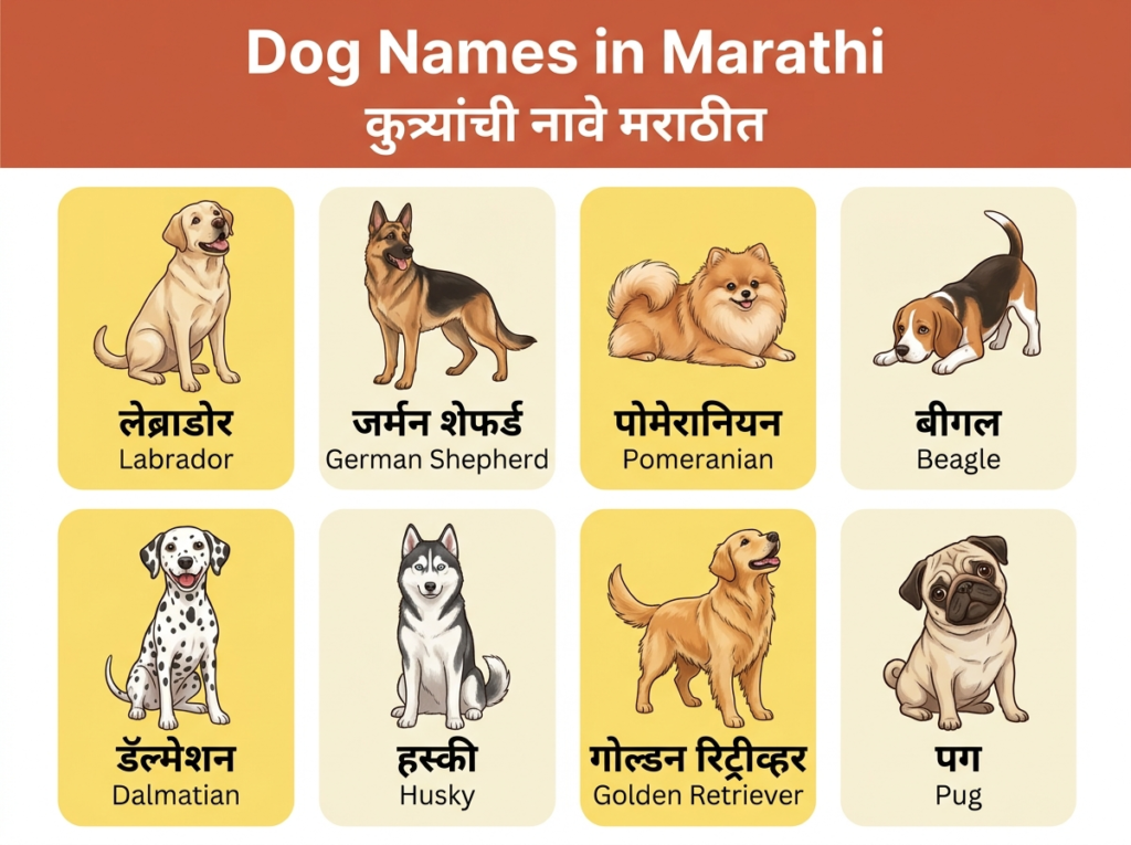 Dog Names in Marathi