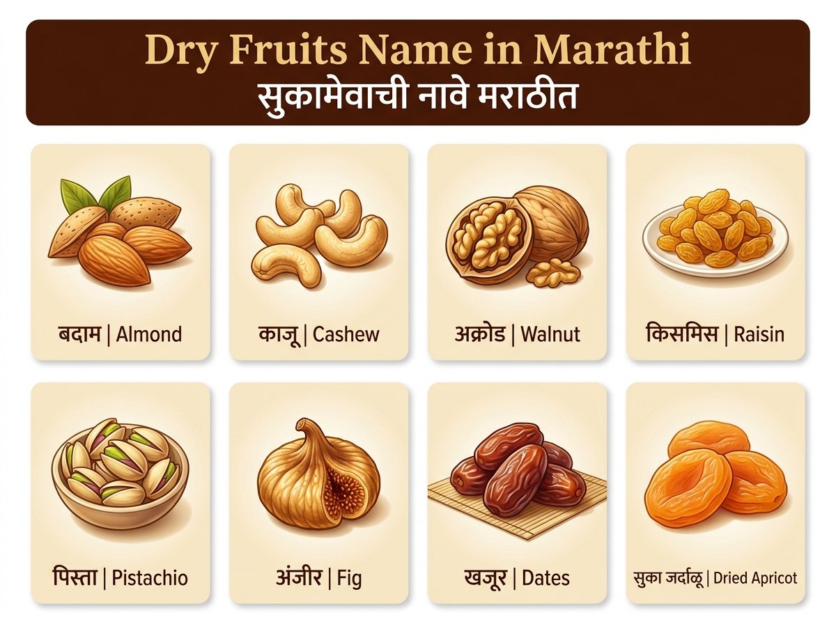 Dry Fruits Name in Marathi