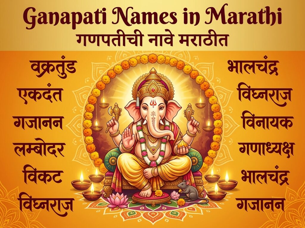 Ganapati Names in Marathi