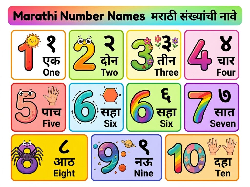 Number Names in Marathi
