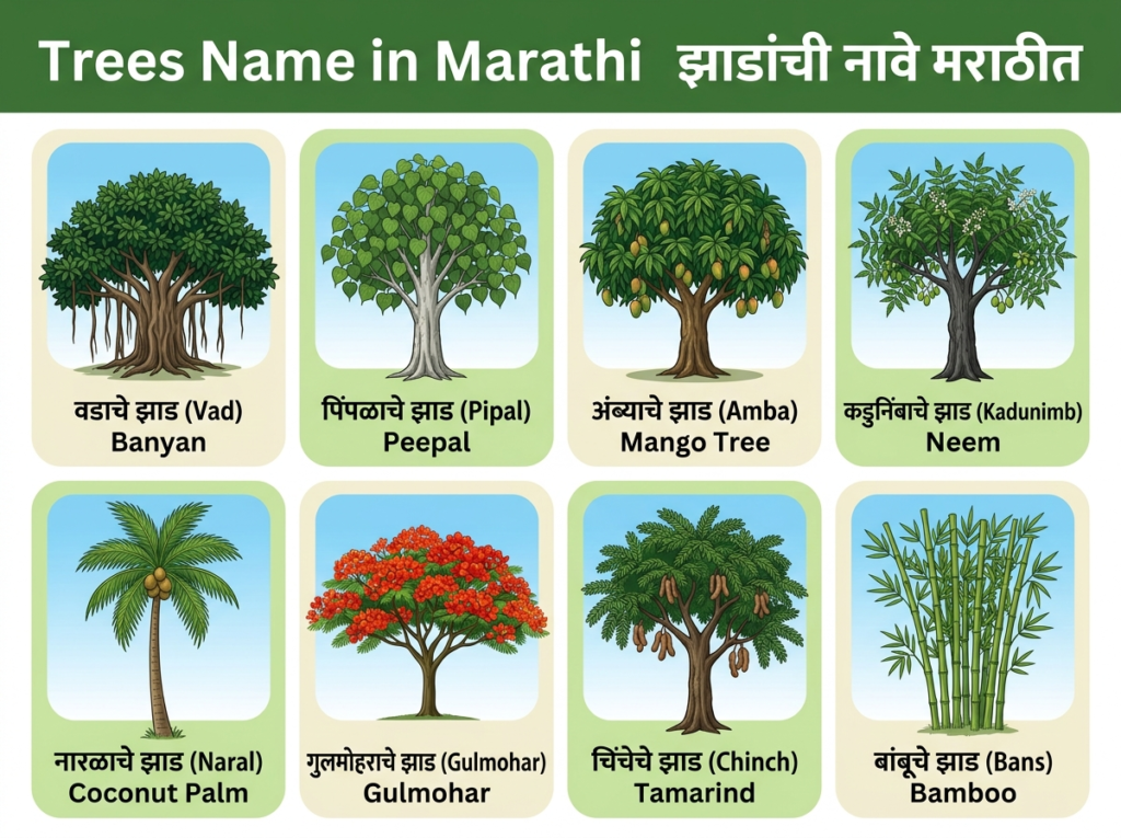 Trees Name in Marathi