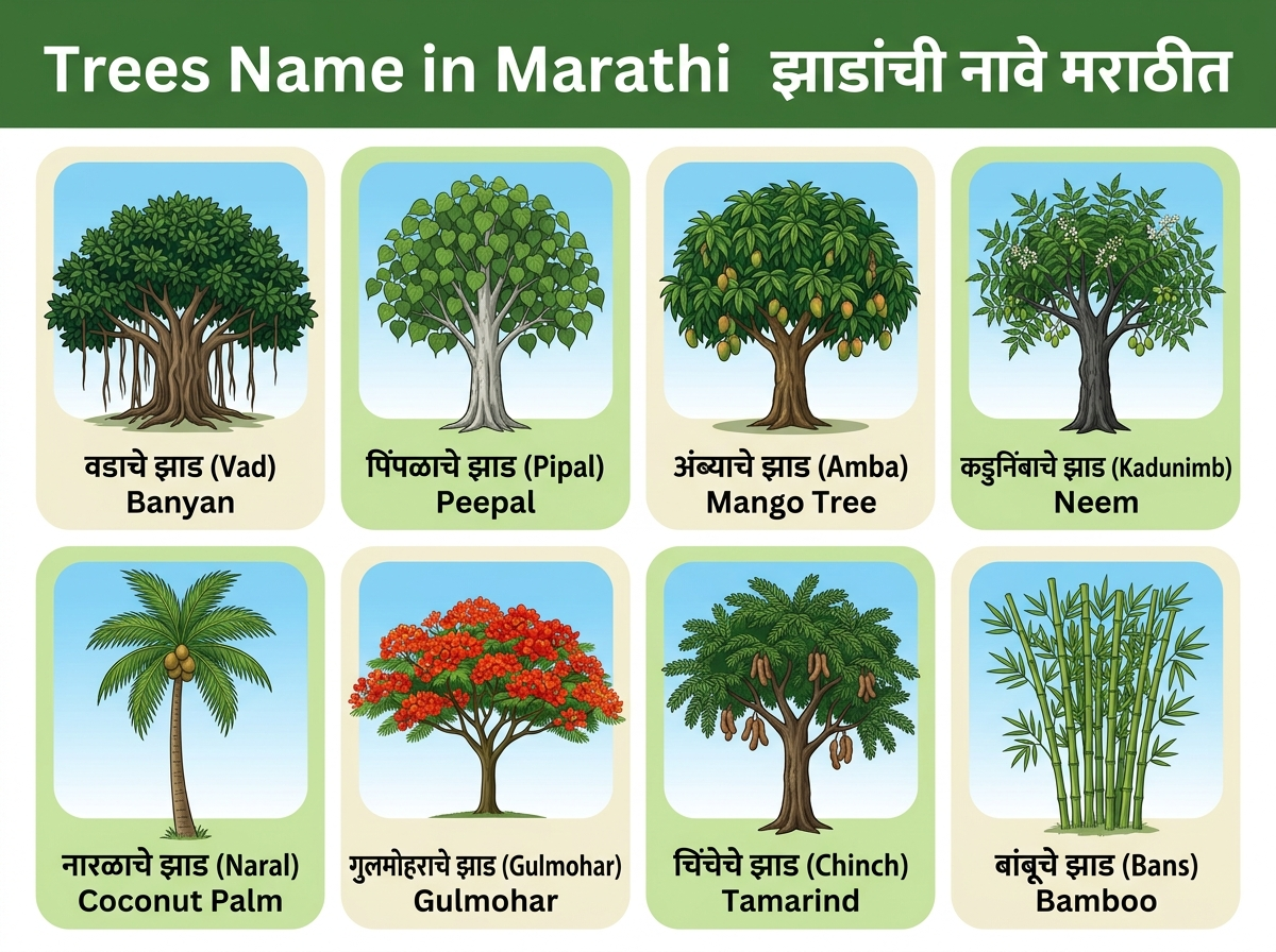 Trees Name in Marathi