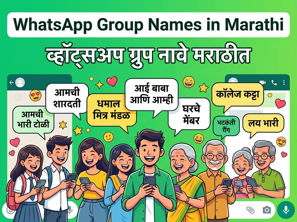 WhatsApp Group Names in Marathi